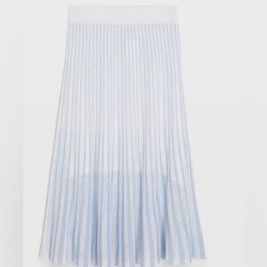 Club Monaco Novelty Pointelle Stripe Skirt